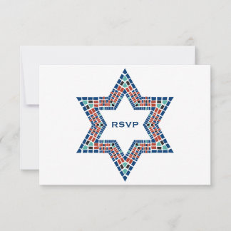 Bar Mitzvah Invitation Emanuel Star David Mosaic