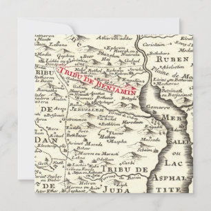 Bar Mitzvah Invitation for a Boy Named Benjamin