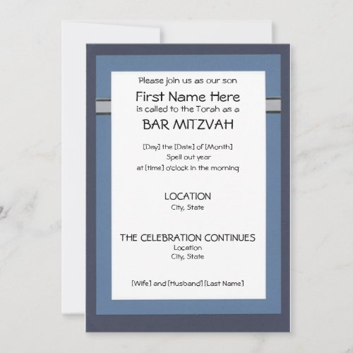 Bar Mitzvah Invitations