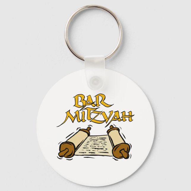 Bar Mitzvah Keychain (Front)