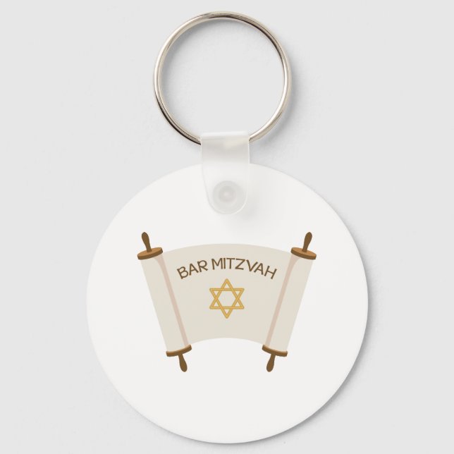 Bar Mitzvah Keychain (Front)