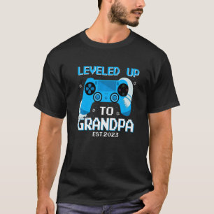 Bar Mitzvah Leveled Up To Grandpa Est 2023 New Gra T-Shirt