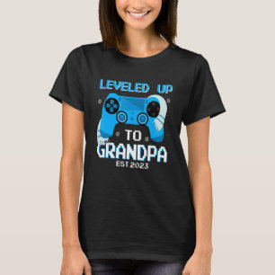 Bar Mitzvah Leveled Up To Grandpa Est 2023 New Gra T-Shirt