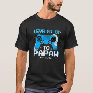 Bar Mitzvah Leveled Up To Papaw Est.2023 New Grand T-Shirt