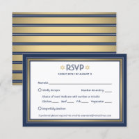 Bar Mitzvah Meal Options Navy Blue White and Gold