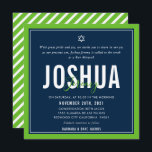 BAR MITZVAH modern nfl seattle football green navy Invitation<br><div class="desc">by kat massard >>> kat@simplysweetPAPERIE.com <<< CONTACT ME for custom wording or to add any lines in Hebrew Love the design, but would like to see some changes - another color scheme, product, add a photo or adapted for a different occasion - no worries simply contact me - I am...</div>