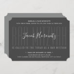 BAR MITZVAH modern overlay type boy dark gray Invitation<br><div class="desc">by kat massard >>> kat@simplysweetPAPERIE.com <<< CONTACT ME for custom wording or to add any lines in Hebrew Love the design, but would like to see some changes - another color scheme, product, add a photo or adapted for a different occasion - no worries simply contact me - I am...</div>