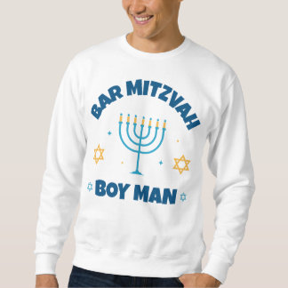 Bar Mitzvah Modern Star of David  Sweatshirt