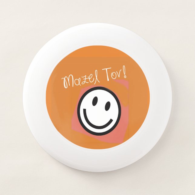 Bar Mitzvah Party Favor-Mazel Tov Frisbee (Front)
