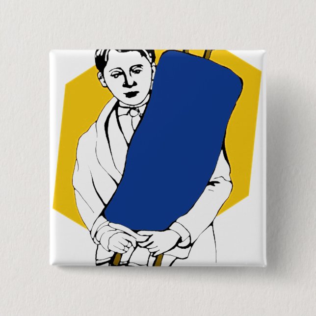 Bar MItzvah Pinback Button (Front)