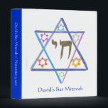 Bar Mitzvah Planner / Scrapbook / Photo Album Binder<br><div class="desc">Planning a bar mitzvah? This multipurpose custom personalized binder,  featuring a teen's artwork,  serves as a planner before the event. Afterward,  just swap out the contents & convert it to a scrapbook or photo album. Half the design proceeds for this product go to children's charities.</div>