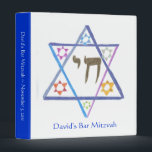Bar Mitzvah Planner / Scrapbook / Photo Album Binder<br><div class="desc">Planning a bar mitzvah? This multipurpose custom personalized binder,  featuring a teen's artwork,  serves as a planner before the event. Afterward,  just swap out the contents & convert it to a scrapbook or photo album. Half the design proceeds for this product go to children's charities.</div>