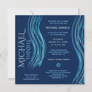 Bar Mitzvah Prayer Shawl Invitation