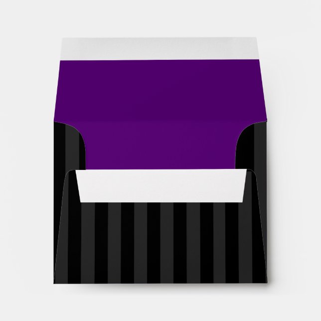 Bar Mitzvah Purple and Black Soccer Ball Envelope (Back (Bottom))