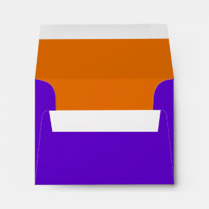 Bar Mitzvah Purple and Orange on Any Color Envelope