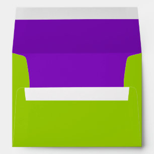 Bar Mitzvah Purple and Turquoise on Any Color Envelope