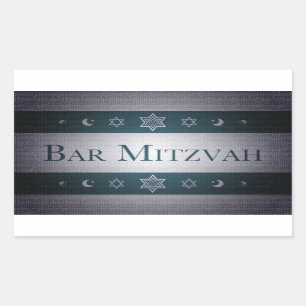 Bar Mitzvah Rectangular Sticker