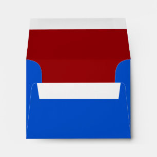 Bar Mitzvah Red and Blue on Any Color Envelope