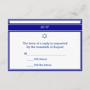 Bar Mitzvah Response Cards