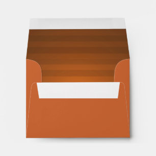 Bar Mitzvah Rust and Black Horizontal Stripes Envelope