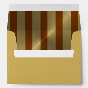 Bar Mitzvah Rust and Gold Stripe Star of David Envelope