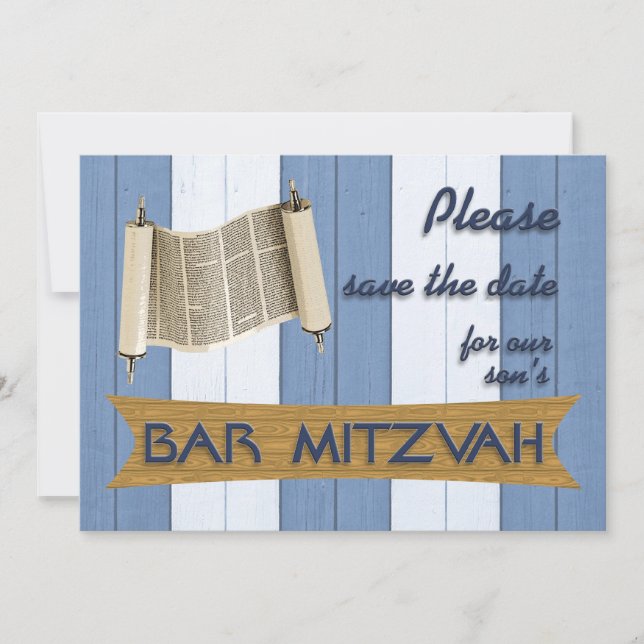 Bar Mitzvah Save the Date (Front)