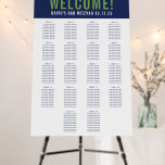 BAR MITZVAH SEATING CHART 18 tables navy green Foam Board<br><div class="desc">by kat massard >>> WWW.SIMPLYSWEETPAPERIE.COM <<< - - - - - - - - - - - - - - - - A SEATING CHART is not only classy it is very handy to let your guest's know exactly where they are seated for your event. This is a lot simpler...</div>