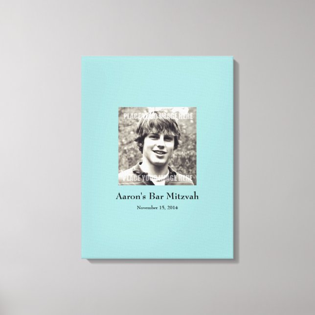 Bar Mitzvah Sign In Party Board (Front)