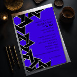 Bar Mitzvah Silver Black Star of David Invitation<br><div class="desc">Bar Mitzvah Silver Black Star of David
Bar Mitzvah and Bat Mitzvah invitation sets designed by Umua. Printed and shipped by Zazzle or its partners.</div>