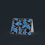 Bar Mitzvah Silver Blue Black Star of David Thank You Card<br><div class="desc">All Occasion themed items designed by Umua. Printed and shipped by Zazzle or their partners.</div>