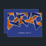 Bar Mitzvah Silver Blue Orange Star of David RSVP Card<br><div class="desc">Bar Mitzvah Silver Blue Orange Star of David RSVP Card
Bar Mitzvah and Bat Mitzvah invitation sets designed by Umua. Printed and shipped by Zazzle or its partners.</div>