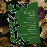 Bar Mitzvah Silver Green Black Star of David Invitation<br><div class="desc">Bar Mitzvah Silver Green Black Star of David
Bar Mitzvah and Bat Mitzvah invitation sets designed by Umua. Printed and shipped by Zazzle or its partners.</div>