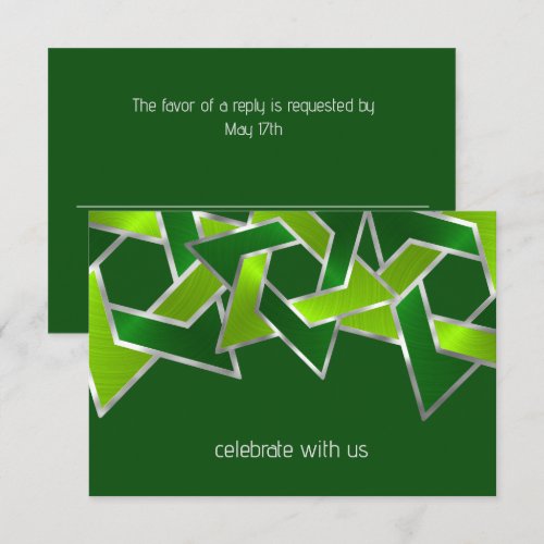 Bar Mitzvah Silver Lime Green Star of David