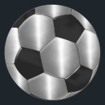 Bar Mitzvah Silver Soccer Balls Classic Round Sticker<br><div class="desc">All Occasion themed items designed by Umua. Printed and shipped by Zazzle or their partners.</div>