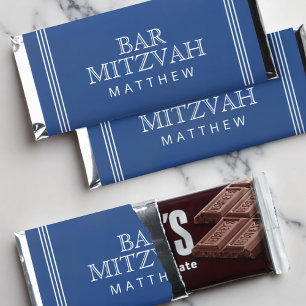 Bar* Mitzvah Simple Modern Elegant Hershey Bar Favors