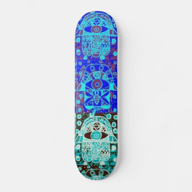 Bar Mitzvah 'SkateBoard GiveAway' : Hamsa Skateboard Deck (Front)