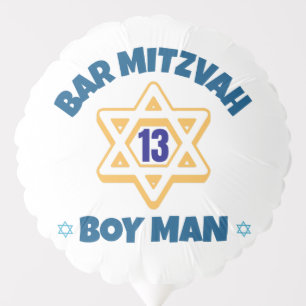 Bar Mitzvah Star of David Balloon