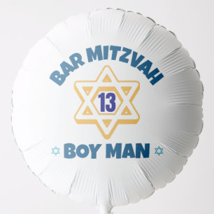 Bar Mitzvah Star of David Balloon