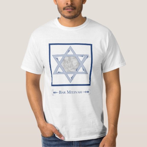bar mitzvah star of david elegance photo gift T_Shirt