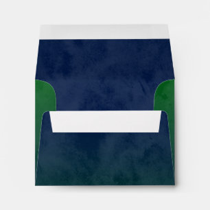 Bar Mitzvah Stylish Green Star of David Ombre Envelope