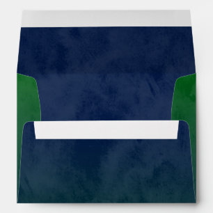 Bar Mitzvah Stylish Green Star of David Ombre Envelope