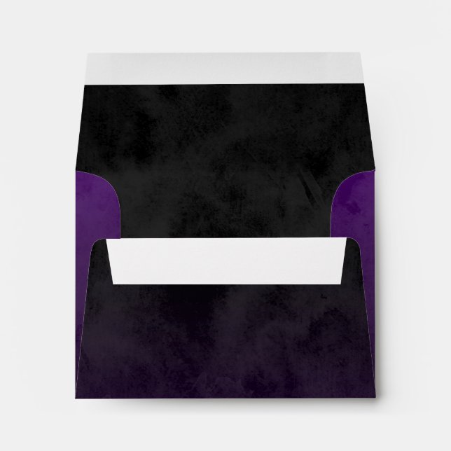 Bar Mitzvah Stylish Purple Star of David Ombre Envelope (Back (Bottom))