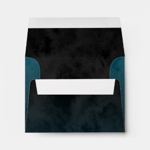 Bar Mitzvah Stylish Teal Blue Star of David Ombre Envelope