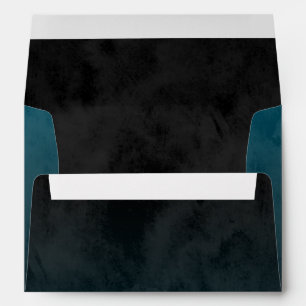 Bar Mitzvah Stylish Teal Blue Star of David Ombre Envelope