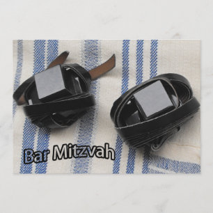 Bar Mitzvah - Tallis & Tefillin Card