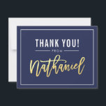 BAR MITZVAH thank you red gold name NATHANIEL<br><div class="desc">by kat massard >>> kat@simplysweetPAPERIE.com <<< A simple, stylish way to say thank you to your guest's for attending your child's BAR/BAT MITZVAH Setup as a template it is simple for you to add your own details, or hit the customise button and you can add or change text, fonts, sizes...</div>