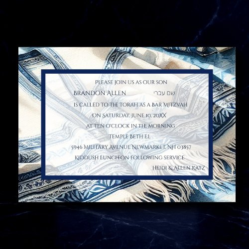 Bar Mitzvah Watercolor Tallit 2