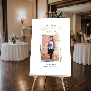 Bar Mitzvah Welcome XL Photo Sign In Foam Board