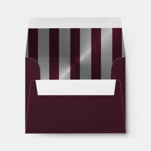 Bar Mitzvah Wine and Silver Stripe Envelope