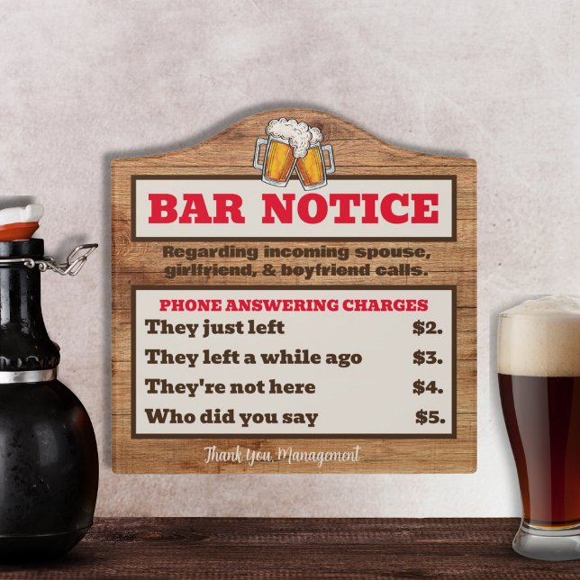 Bar Notice Door Sign (Creator Uploaded)